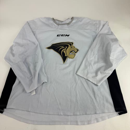 Used White CCM Lindenwood Practice Jersey | Senior XL | E522