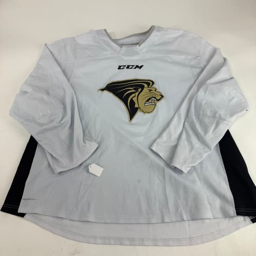 Used White CCM Lindenwood Practice Jersey | Senior XL | E521