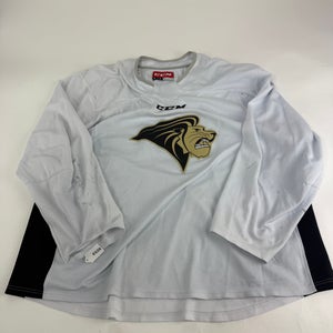 Used White CCM Lindenwood Practice Jersey | Senior XL | E528