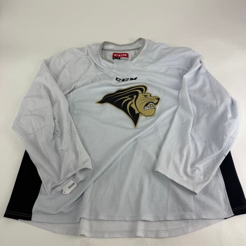 Used White CCM Lindenwood Practice Jersey | Senior XL | E528