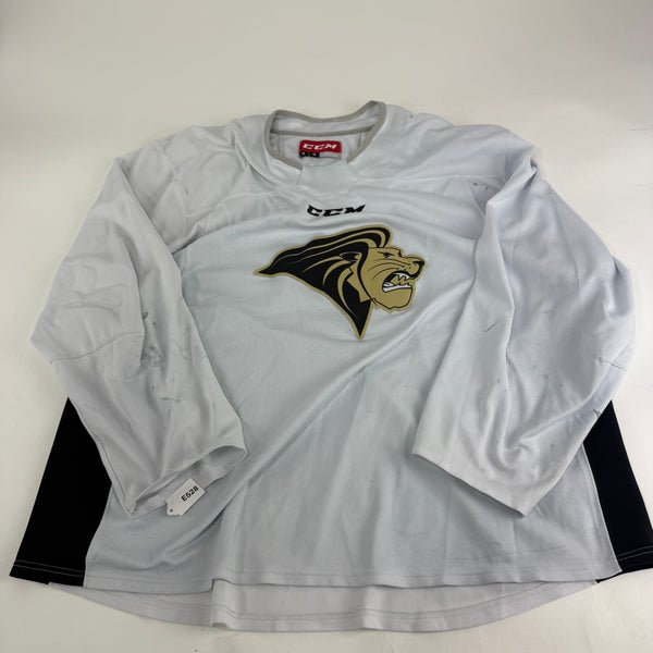 Used White CCM Lindenwood Practice Jersey | Senior XL | E528