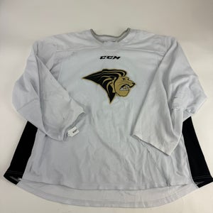 Used White CCM Lindenwood Practice Jersey | Senior XL | E527