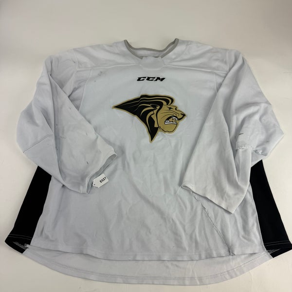 Used White CCM Lindenwood Practice Jersey | Senior XL | E527