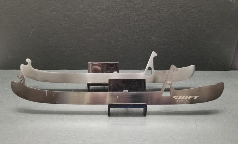 TRUE SHIFT DLC Black Skate Steel Runners 280 Hockey Blades NHL Pro Stock