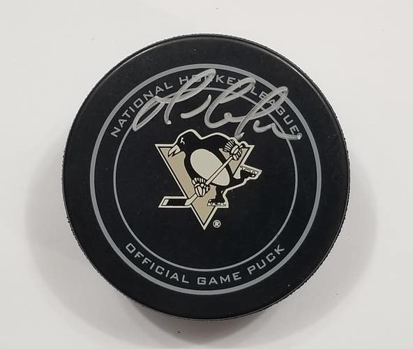 MARIO LEMIEUX Autographed Pittsburgh Penguins Signed NHL Hockey Game Puck