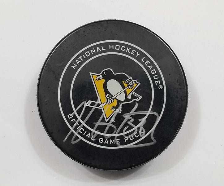 KRIS LETANG Autographed Pittsburgh Penguins Signed NHL Hockey GAME PUCK