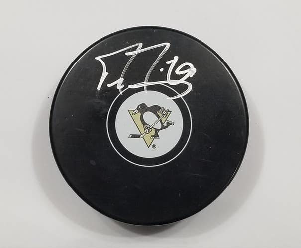 MARC-ANDRE FLEURY Autographed Pittsburgh Penguins Signed NHL Hockey Puck