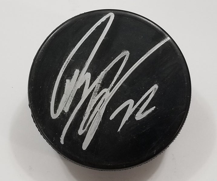 PATRIC HORNQVIST Autographed Hockey Puck Penguins 2 Stanley Cups Predators