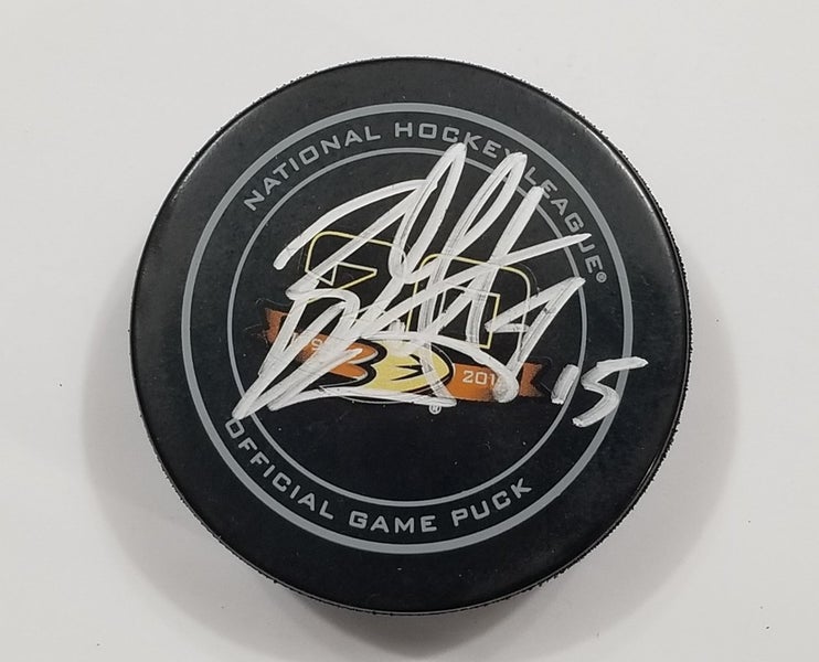 RYAN GETZLAF Autographed 30th Anniversary Anaheim Ducks NHL Hockey GAME PUCK