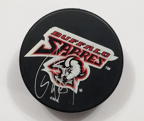MIROSLAV SATAN Autographed Buffalo Sabres Signed NHL Hockey Puck