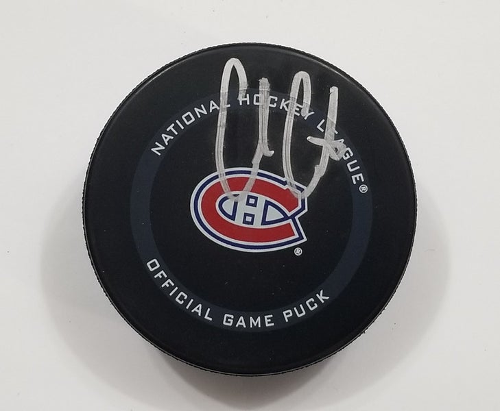 COLE CAUFIELD Autographed Montreal Canadiens Signed NHL Hockey Game Puck