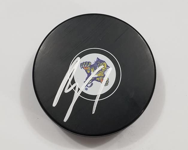 ROBERTO LUONGO Autographed Florida Panthers Signed NHL Hockey Puck HOF