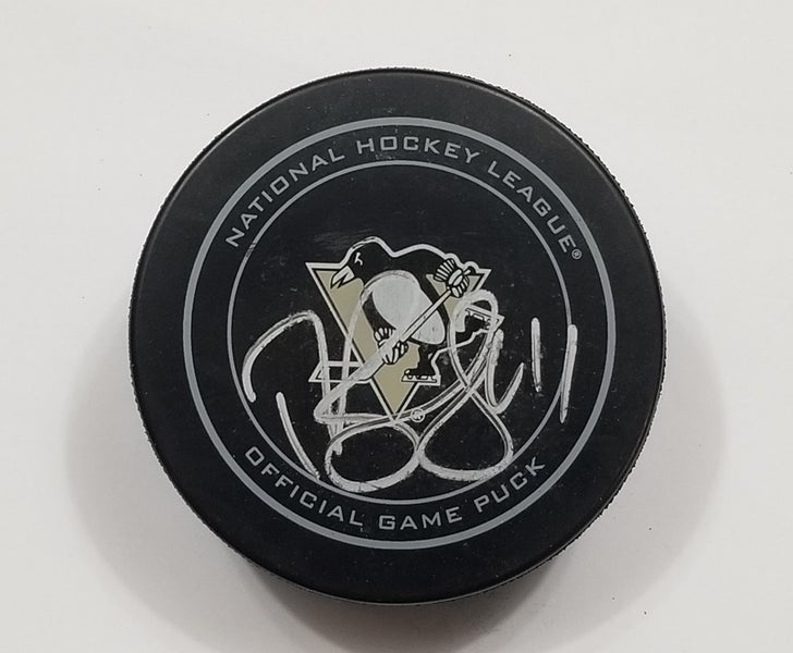 ROBERT BORTUZZO Autographed Pittsburgh Penguins Hockey NHL Game Puck