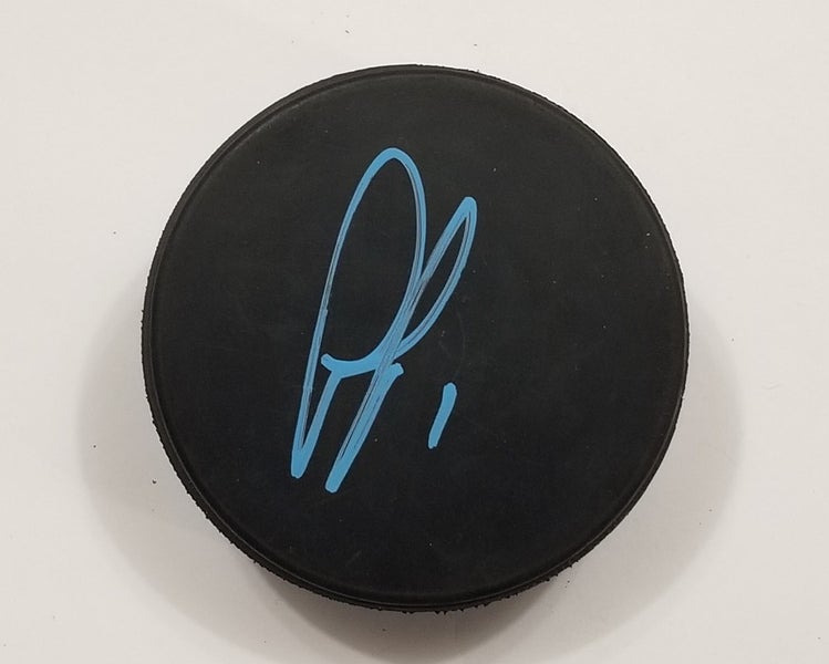 THOMAS GREISS Autographed Hockey Puck Penguins Islanders Red Wings