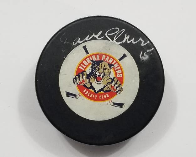DAVE GAGNER Autographed Florida Panthers Signed NHL Hockey Puck