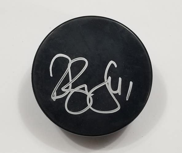 ROBERT BORTUZZO Autographed Hockey Puck Penguins St. Louis Blues Cup Champ