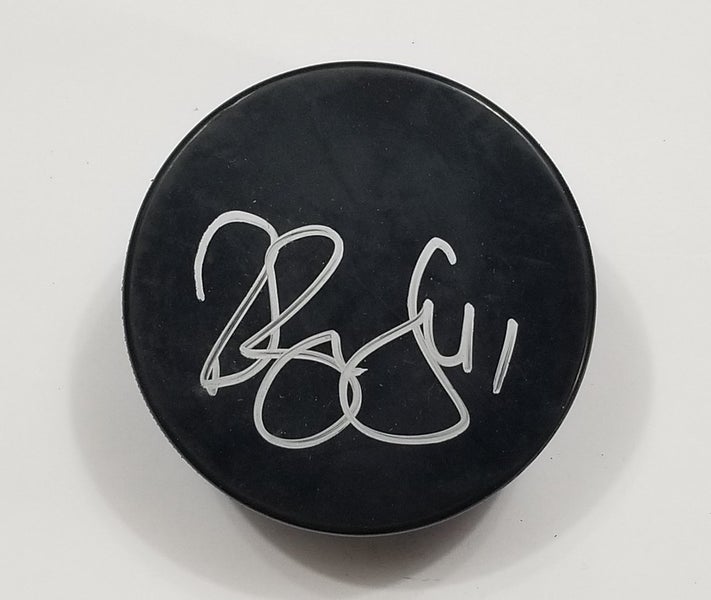 ROBERT BORTUZZO Autographed Hockey Puck Penguins St. Louis Blues Cup Champ