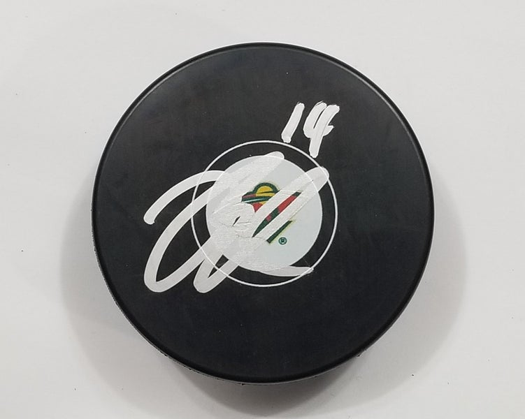 JOEL ERIKSSON EK Autographed Minnesota Wild Signed NHL Hockey Puck