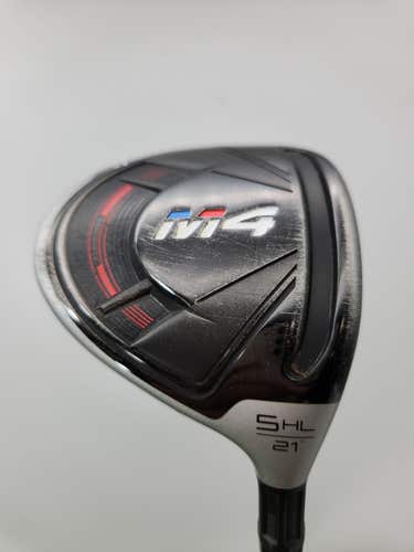 2018 TAYLORMADE M4 5HL WOOD 21* REG FUJI ATMOS RED 5 +HC GOOD