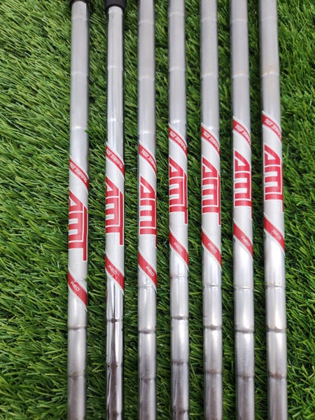 TRUE TEMPER AMT RED R300 IRON SHAFT SET REGULAR 106G .355 TIP VERYGOOD
