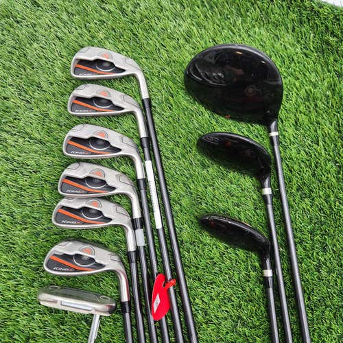 JUNIOR COBRA KING JR CLUB SET DRIVER,3W,5H,6-PW,SW,PUTTER (KIDS 60-66") GOOD