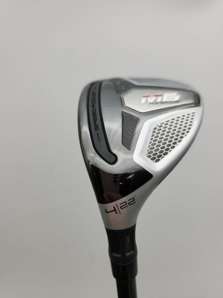 LEFTY 2019 TAYLORMADE M6 4 HYBRID 22* STIFF HZRDUS RDX SMOKE RED VERYGOOD