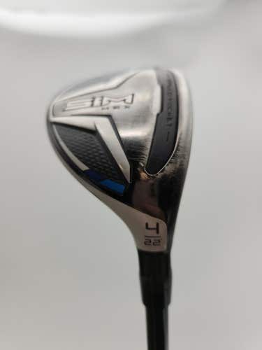2020 TAYLORMADE SIM MAX 4 HYBRID 22* STIFF FUJI VENTUS BLUE 7 GOOD