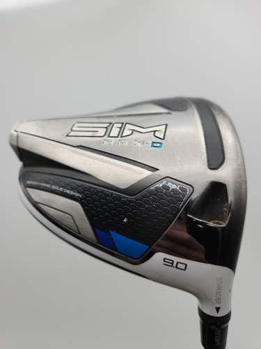 2020 TAYLORMADE SIM MAX D DRIVER 9* STIFF EVEN FLOW RIPTIDE 60G +HC GOOD