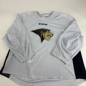 Used White CCM Lindenwood Practice Jersey | Senior XL | E529