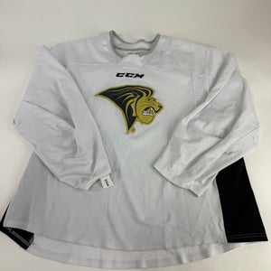 Used White CCM Lindenwood Practice Jersey | Senior XL | E534