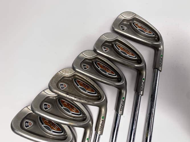 Ping i10 Iron Set 4-PW+SW Green Dot 2* Up TFC909 Regular Steel RH-Missing 5 Iron