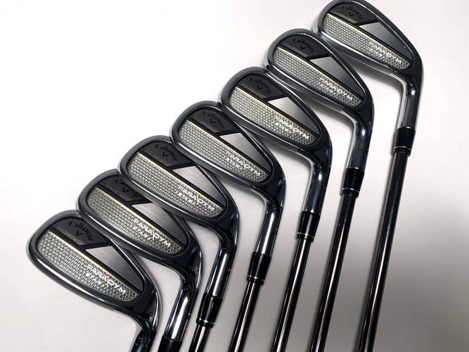 Callaway Paradym Star Iron Set 5-PW+AW Helium 60I F2 Senior RH Midsize Grips