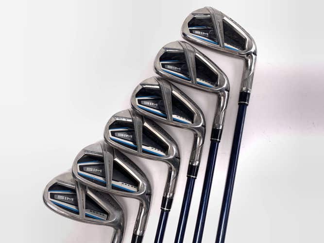 TaylorMade SIM MAX OS Iron Set 6-PW+SW Fujikura Ventus Blue 5A Senior RH