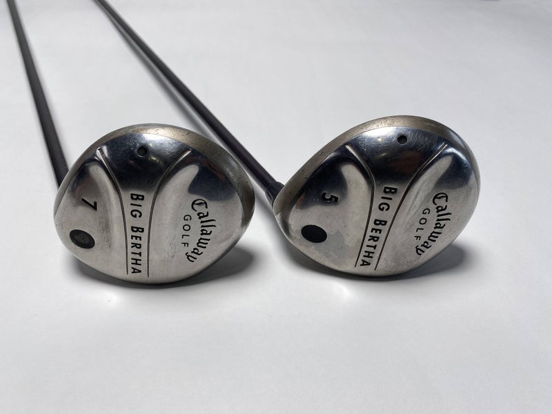 Callaway Big Bertha 2004 5 & 7 Fairway Wood Set 18* 21* Gems 55 Womens RH