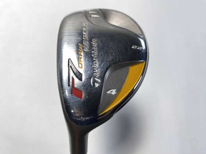 TaylorMade R7 Draw 4 Hybrid 22* REAX 55g Regular Graphite Mens LH