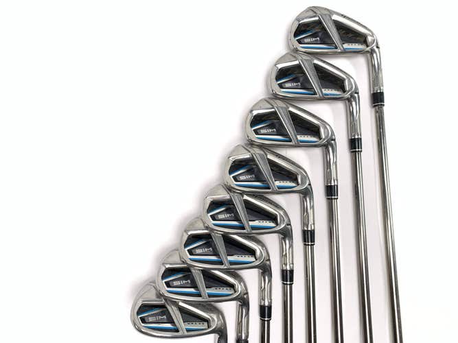 TaylorMade SIM MAX OS Iron Set 5-PW+GW+SW Recoil ESX 460 F3 Regular RH