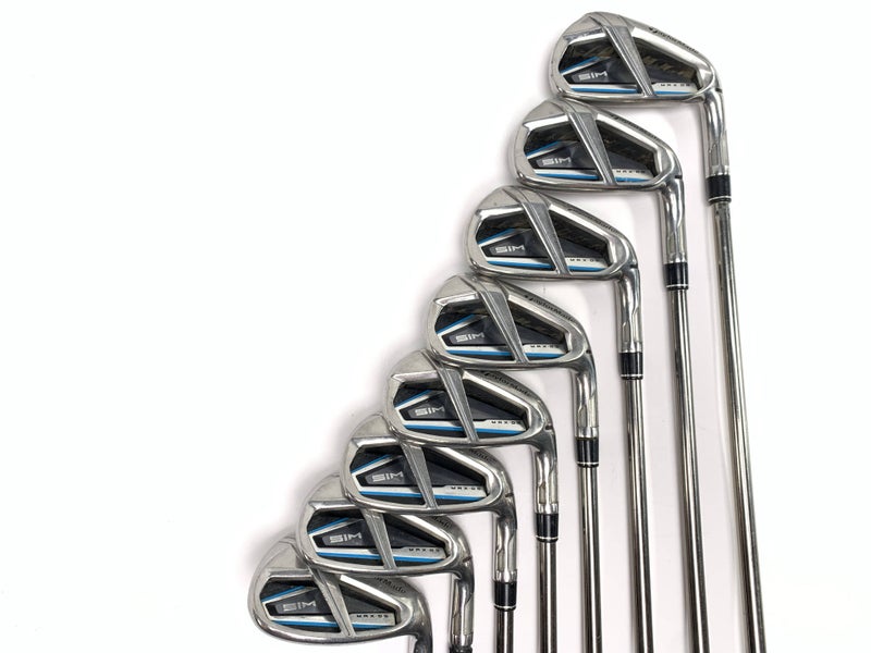 TaylorMade SIM MAX OS Iron Set 5-PW+GW+SW Recoil ESX 460 F3 Regular RH