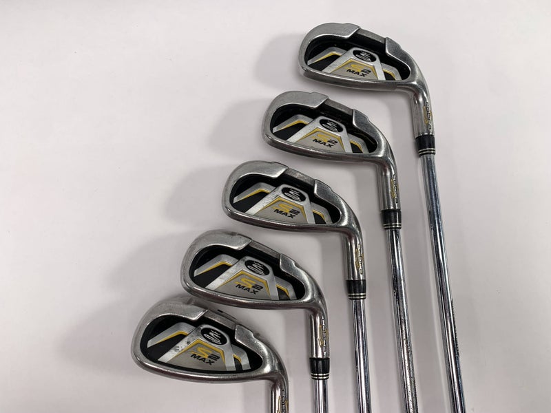Cobra S2 Max Iron Set 5-PW Regular Steel Mens RH Midsize Grips No 8 iron