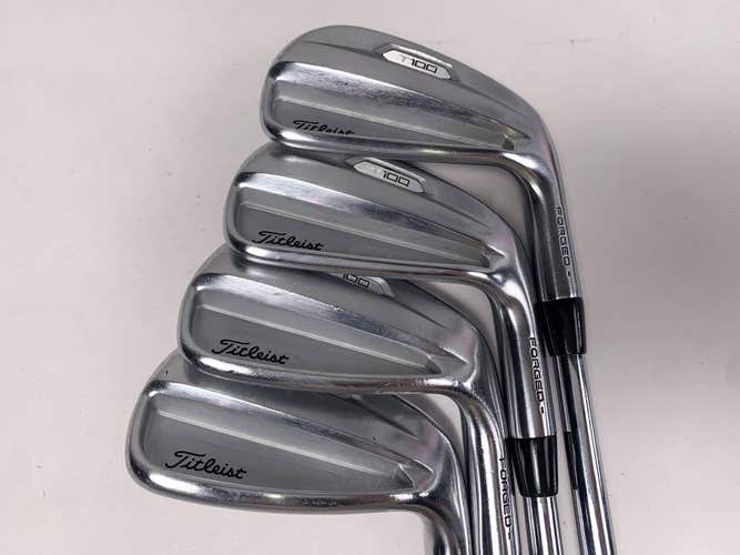 Titleist T100 2021 Iron Set 6-9 Dynamic Gold Tour Issue X100 Extra Stiff S RH