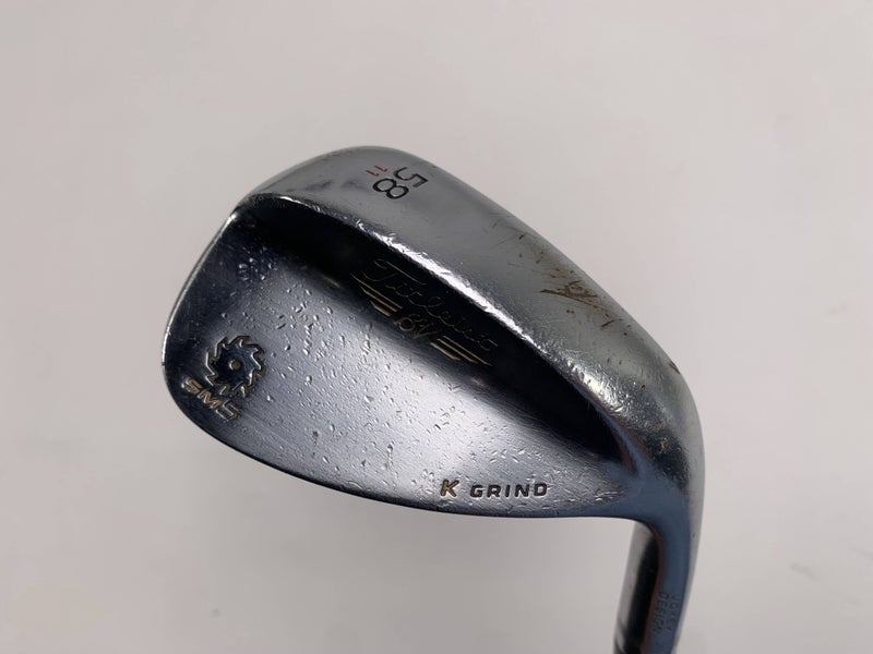 Titleist Vokey SM5 Tour Chrome Wedge 58* 11 Bounce K-Grind Wedge Steel Mens RH