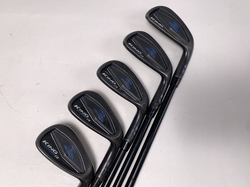 Cobra KING Forged CB Black Iron Set 7-PW+GW AMT X100 Tour White Extra Stiff RH