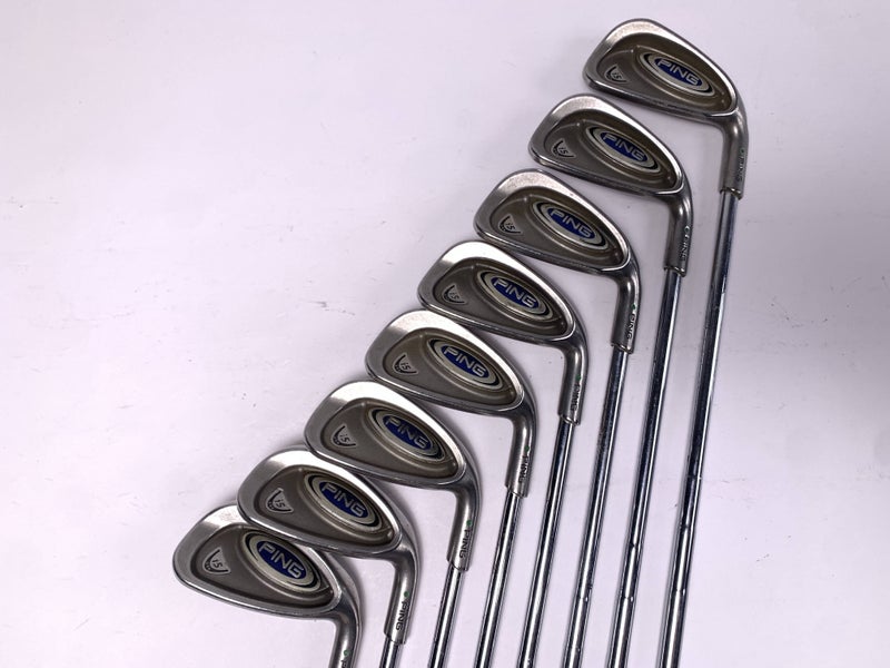 Ping i5 Iron Set 4-PW+GW Green Dot 2* Up Stiff Steel Mens RH