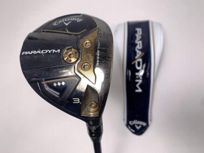 Callaway Paradym Triple Diamond 3 Fairway 15* Kai'li White 70X XStiff RH HC
