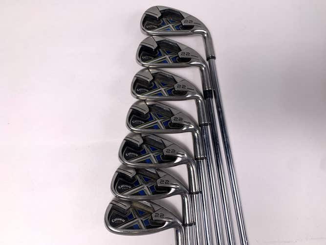 Callaway X-22 Iron Set 4-PW Uniflex Steel Mens RH