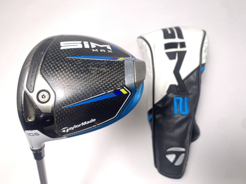 TaylorMade SIM2 MAX Driver 10.5* Aldila Ascent Red 60g Stiff Graphite Mens LH HC