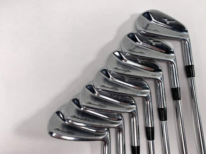 Mizuno Pro 221 Iron Set 4-PW Project X LS 6.0 Stiff Steel Mens RH