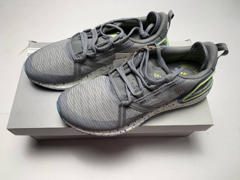 Adidas Solarthon Golf Shoes Gray Blue Yellow Boost Men's SZ 8 (FZ1025)