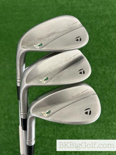 LH Taylormade MG4 Milled Grind Chrome 3 Wedge Set (50, 54, & 58 Degrees)
