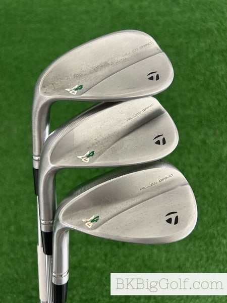 LH Taylormade MG4 Milled Grind Chrome 3 Wedge Set (50, 54, & 58 Degrees)