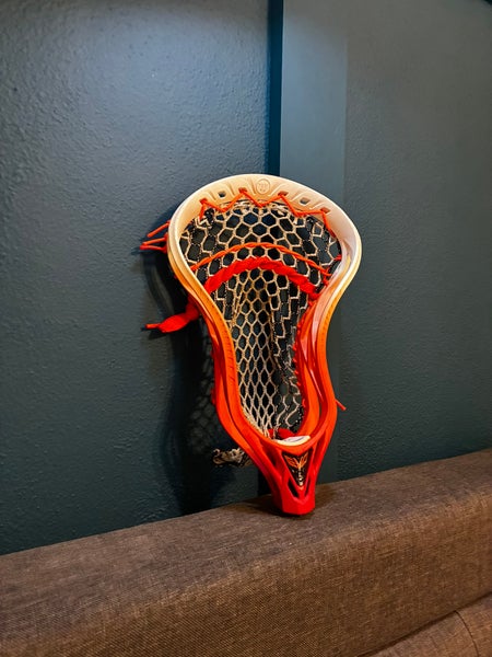 Custom dyed Warrior Evo 5 Strung lacrosse head